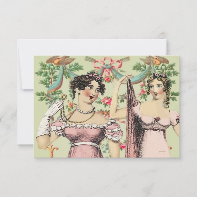 Reserve A Data Gatinho Kelly Jane Austen Obrigado ou Salve a Data (Frente)