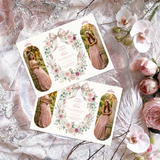 Reserve A Data Gêmeas Delicadas Quinceañera Bege Rosado Floral TM