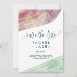 Reserve A Data Gemstone Bandido | Mauve Save the Date Card