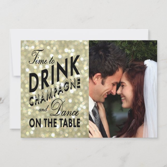 Reserve A Data Glamorous Dourado Salve a Data (Frente)