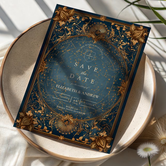 Reserve A Data Golden Starry Night Wedding (Criador carregado)