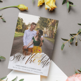 Reserve A Data Gossamer Overlay Double Sided Foto Save the Date