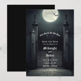 Reserve A Data Gótica Bat Moon Bat Salvar A Data