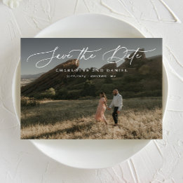 Reserve A Data Graceful Modern Calligraphy Full Photo