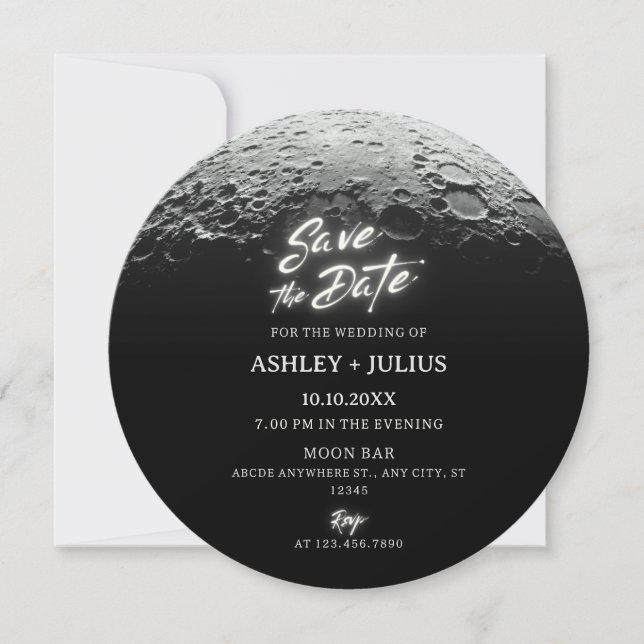 Reserve A Data Gradiente de meia lua  (Frente)