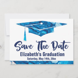 Reserve A Data Graduação Salvar A Data Simples Aquarela Elegante