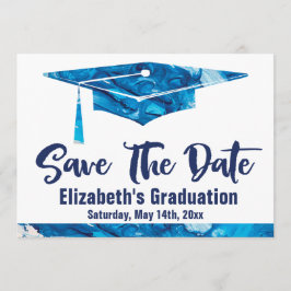 Reserve A Data Graduação Salvar A Data Simples Aquarela Elegante