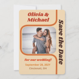 Reserve A Data Groovy Orange e Brown Rainbow Curve Foto