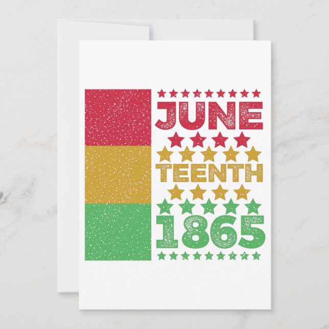 Reserve A Data Grungy Juneteth, Liberdade das pessoas Negras (Frente)