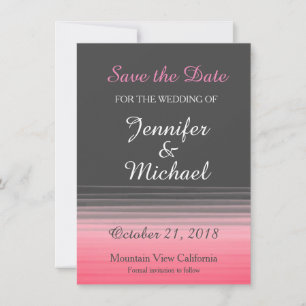 Reserve A Data Guardar a cor-de-mão da Cinza de casamento de data