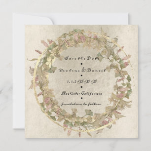 Reserve A Data Guardar A Data Da Algodão Do Shabb Dourado Fideira