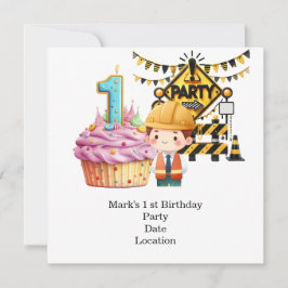 Reserve A Data Guardar a data do primeiro aniversario de Construç
