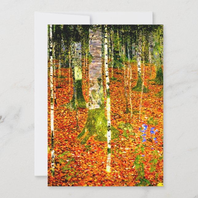 Reserve A Data Gustav Klimt Birch Trees (Frente)