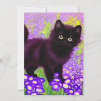 Gustav Klimt Black Kitten