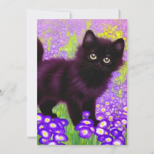 Reserve A Data Gustav Klimt Black Kitten (Frente)