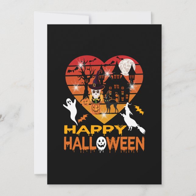 Reserve A Data Halloween Isso Me Assombrou Dia E Noite (Frente)