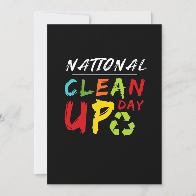 Reserve A Data Happy Clean Up Day Cleaning Environmental (Frente)