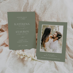 Reserve A Data HARMONY Sage Green Wedding Photo
