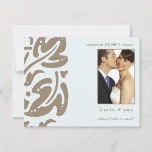 Reserve A Data Havaí - Salve a data - Azul