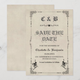 Reserve A Data História de Contos de Fadas Vintage para Casamento