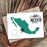 Reserve A Data Hola Mexico Photo Wedding Save the Date<br><div class="desc">Wedding save the dates for the couple who is getting married in Mexico. Cute "Hola,  Mexico" map design on the front,  customize the backside with your photo and wedding details.</div>