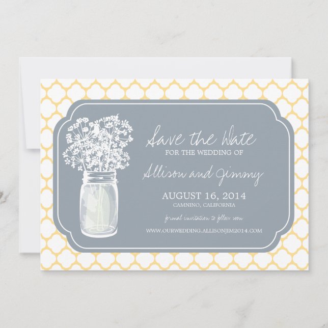 Reserve A Data Honeycomb Mason Jar Wildflower Salve a Data (Frente)