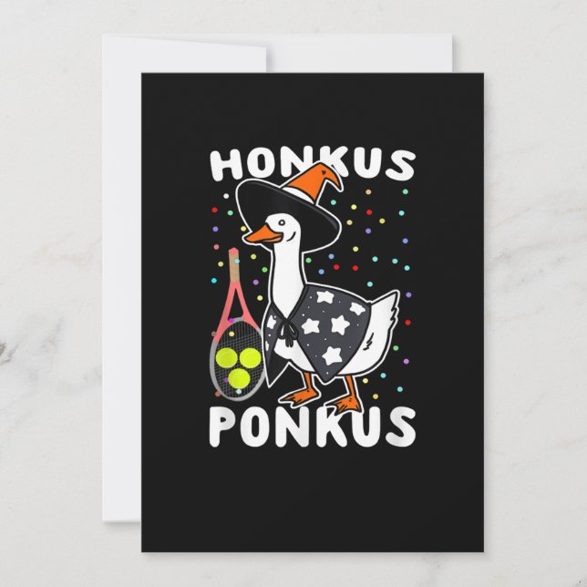 Reserve A Data Honkus Ponkus Funny Goose Halloween Tênis (Frente)