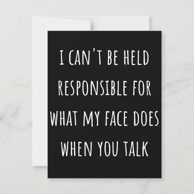 Reserve A Data i can't be held responsible for what my face does (Frente)