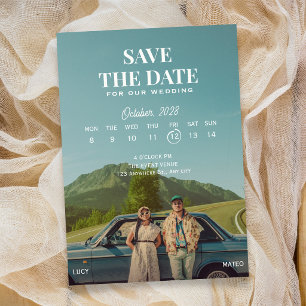 Reserve A Data Ícone de foto de casamento retrô 