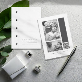 Reserve A Data ID1090 de casamento preto e branco personalizado
