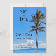 Ilha Tropical, Palmeiras, Mar Azul, Casamento