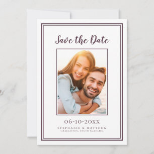 Reserve A Data Imagem simples de Noivado de Casamento Puro do Cas