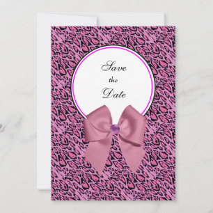 Reserve A Data Impressão Leopard Salvar a Data