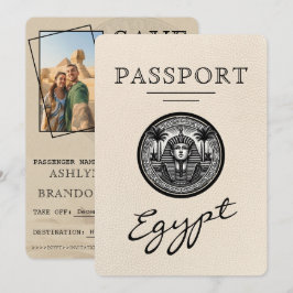 Reserve A Data Ivory Egypt Passport Wedding Save the Date