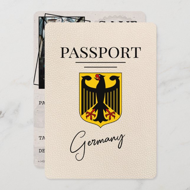 Reserve A Data Ivory Germany Passaporte, Exceto Data (Frente/Verso)