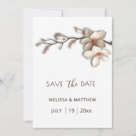 Reserve A Data Ivory Magnolia 3D Flowers