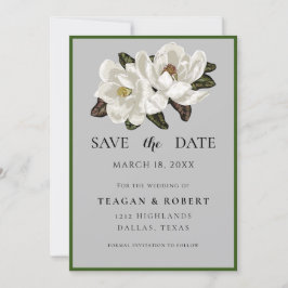 Reserve A Data Ivory Magnolia floresce nas cinzas