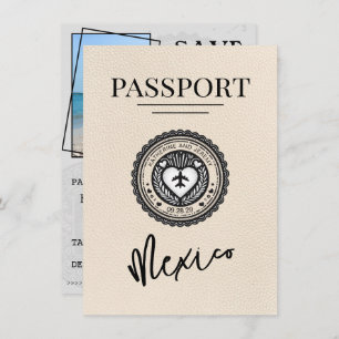 Reserve A Data Ivory Mexico Passport Save Date (O Passaporte Do M