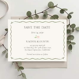 Reserve A Data Ivory | Petit Floral Wedding Save The Date