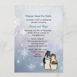 Reserve A Data Janto de Ensaios de Flocos de Neve de Casamento de