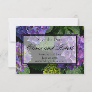 Reserve A Data Jardim de flores florais azul roxo