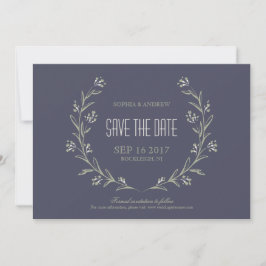 Reserve A Data Jardim elegante Casamento rústico Floral salvar da