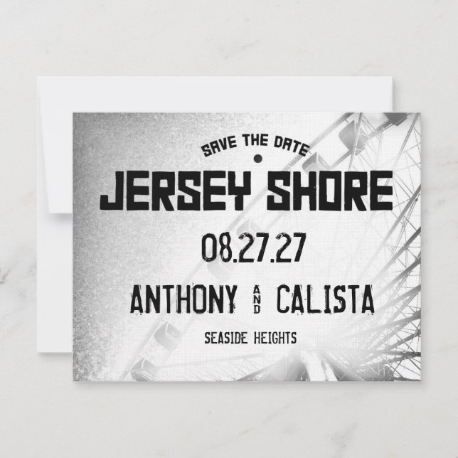 Reserve A Data JERSEY SHORE Salvar o Destino da Data (Frente)