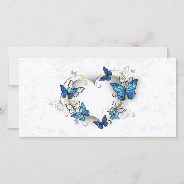 Reserve A Data Jewelry Heart with Butterflies Morpho (Frente)