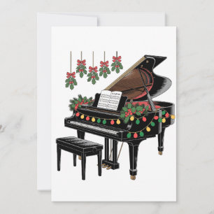 Reserve A Data Jogador de Piano Iluminação Xmas Reproduzindo Papa