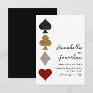 Reserve A Data Jogo de Cartas Brilhantes Casamento no Cassino Las