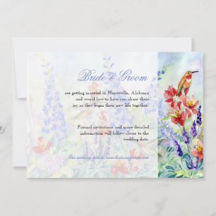 Reserve A Data Joias aladas e beija-flores - Salve a data