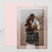 Juntos como um Elegante Salvar a Foto da Data
