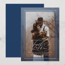 Juntos como um Elegante Salvar a Foto da Data