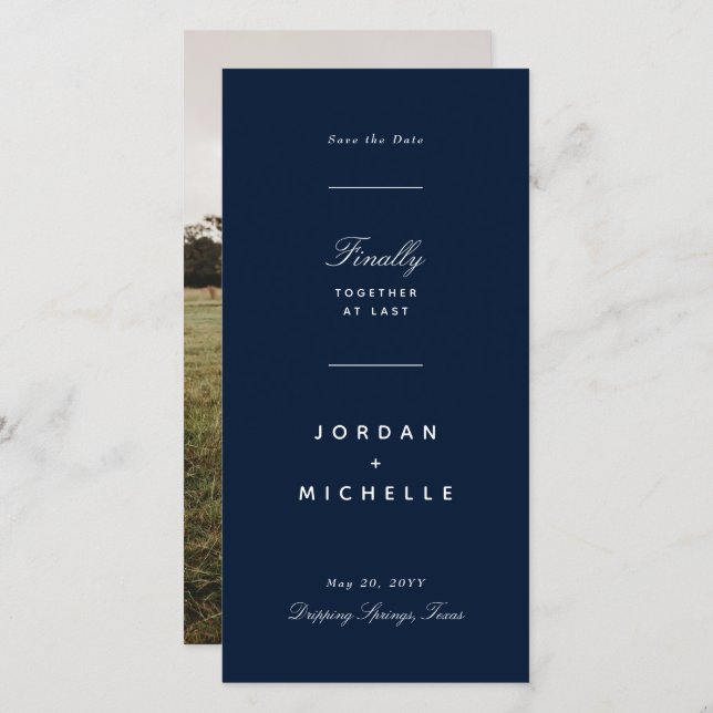 Reserve A Data Juntos, Salvar Finalmente A Data (Frente/Verso)